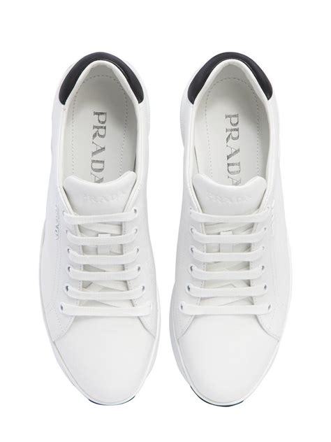 prada tennis shoes women|Prada white platform sneakers.